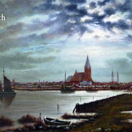 Postkarte Ansicht der Stadt Barth