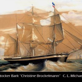 Postkarte CHRISTINE BROCKELMANN von Rostock
